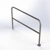 Bolt Down Stainless Steel Hooped Perimeter Barriers with Crossbar