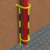 Wall and Floor Mounted Vertical Pipe Protection