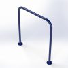 Bolt Down Galvanised Steel Hooped Perimeter Barriers without Crossbar