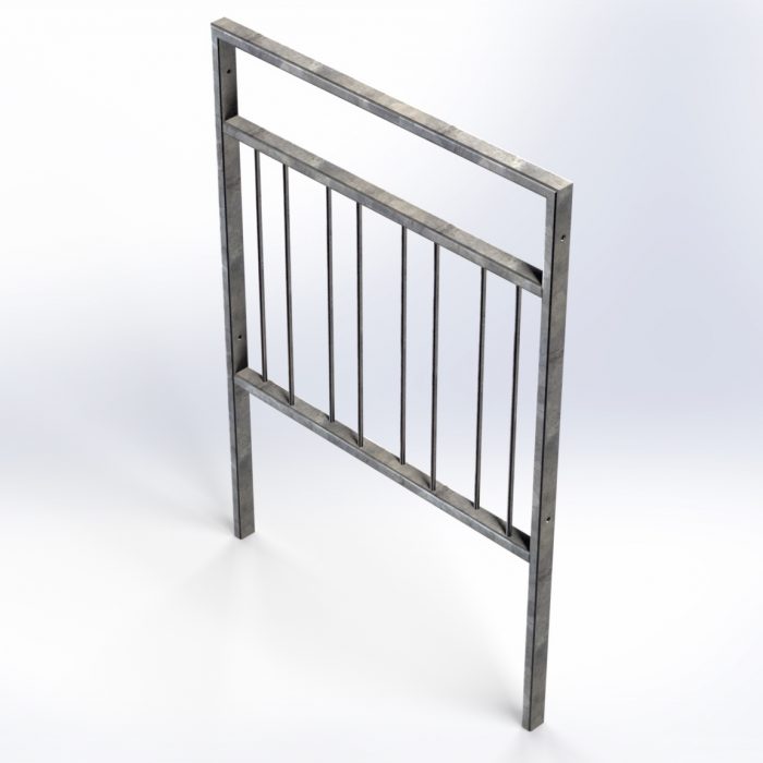Pedestrian Safety Guards 1000mm with Staggered Bars