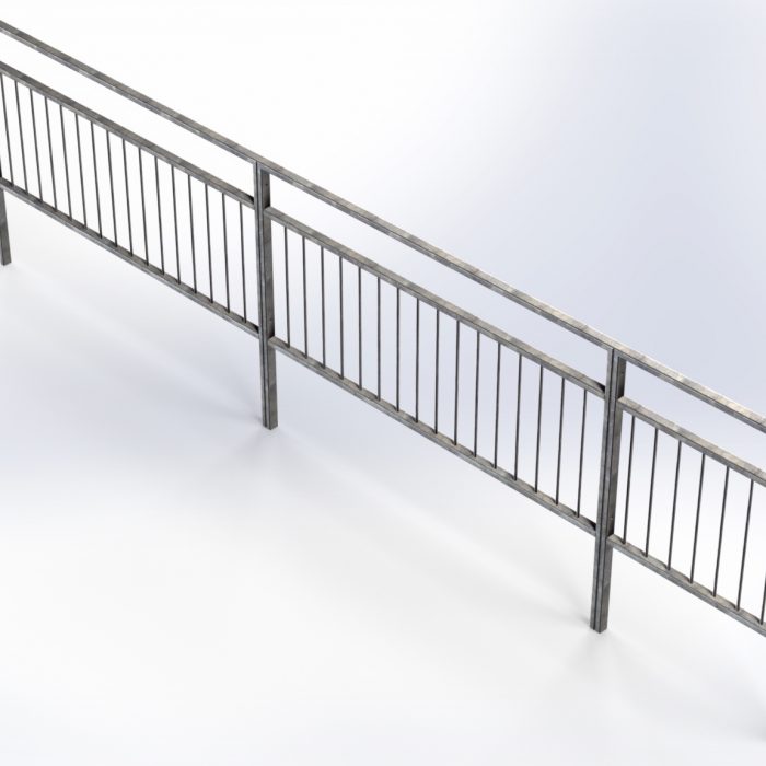 Pedestrian Safety Guards with Staggered Bars