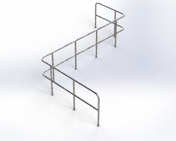 Tubular Handrail Galvanised Steel