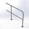 Tubular Handrail Galvanised Steel End