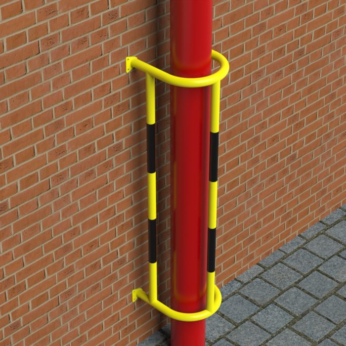 Wall Mounted Vertical Pipe Protection